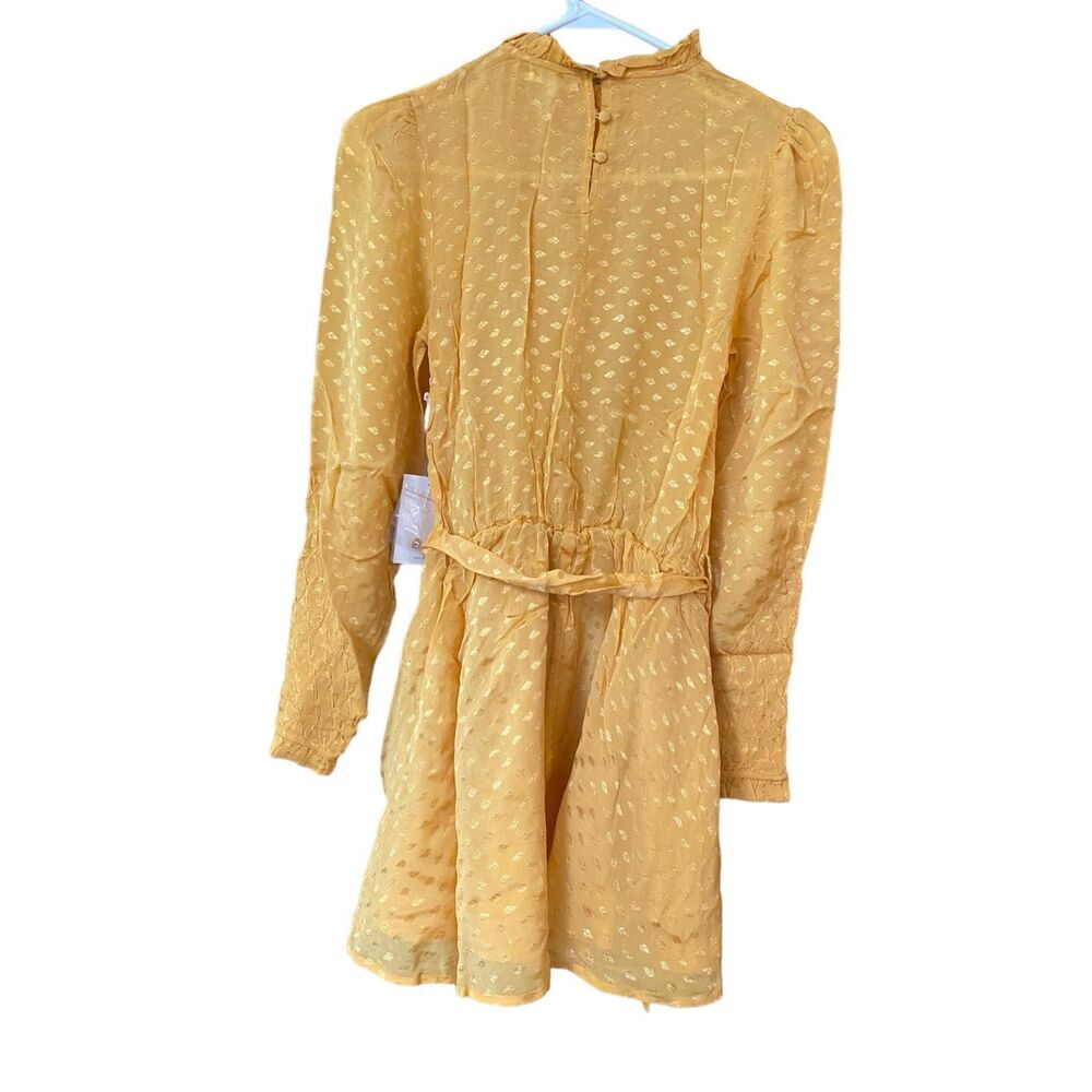 Tularosa Gianna Mini‎ Dress in Mustard Size Large NWT (12-10) - Picture 8 of 9